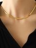 Joyería transfronteriza de moda europea y americana collar de oro de acero inoxidable simple de alta gama Joker adecuado para uso diario