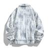 Jaqueta Casaco Masculina Plus Size Tendência Nova Primavera e Outono 2025 Estampa Tie-Dye Solta Casual da Marca