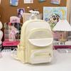 Mochila de Gran Capacidad para Escuela Femenina Estudiante de Secundaria Chica Simple Combinable Mochila con Sentido del Diseño para Estudiante Universitario de Secundaria Japonesa