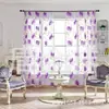 Deseo Transfronterizo Amazon Aliexpress Popular Tinta Flor Redonda Impresión de Malla Dormitorio Exportación Redonda Malla Impresa Cortina Gasa