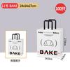 Bolsa Tote de Padaria Famosa na Internet para Bagels, Croissants e Pão de Fermentação Natural, Bolsa de Embalagem para Panificação, Saco de Papel à Prova de Óleo