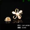 Série de Novos Produtos Agulha de Broche Estilo Coreano Moda Elegante Versátil Zircônia Pequena Flor de Gola Borboleta Formato Broche Acessórios