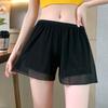 Pantalones de Seguridad de Encaje Blanco H306 para Mujer, Verano Delgados, Antiexposición, No se Enrollan, Se Pueden Usar Afuera, Shorts Básicos de Doble Capa