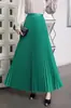 Falda de Cuatro Estaciones 97cm Extra Larga Hasta el Tobillo Cintura Alta Más Fácil de Combinar Delgado Elegante Casual una Falda Grande