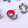Letreros y Números Metálicos Tridimensionales con Textura, Electroplateados, Señales Adhesivas para Puertas, Señales Decorativas para Automóviles, Señales para Matrículas
