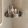 Estante de Esquina con Ventosa, Estante de Almacenamiento sin Taladro, Estante de Baño Triangular de Esquina Montado en la Pared, Estante de Almacenamiento Triangular sin Taladro