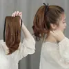 Peluca Coleta Femenina Cabello Largo Popular Estilo Pinza Cabello Rizado Mediano-largo Ola Grande Natural Ligeramente Rizado Correa Ultraligera Coleta Alta