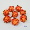 Flor Artificial Artesanal de Borde Quemado Copo de Nieve Rosa Rosa de Borde Pequeño Quemado Guirnalda de Estilo Europeo Decoración de Caja de Regalo