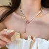 Collar de Estrella Colorido con Cuentas Nuevo 2025 para Mujer, Diseño Nicho, Cadena Clavicular de Celebridad de Internet, Estilo Dopamina Dulce Cool Picante