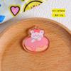 Cartoon acrílico marca diy joias acessórios handmade material chaveiro pingente coelho bonito pendurar joias