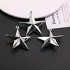 Moda Simples Grande Estrela 3D Acrílico DIY Pingente de Colar Artesanal Material para Joias Pequenos Acessórios