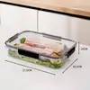 Caja de Exhibición de Latas Selladas y Productos Secos para Supermercado con Tapa Barril Sellado Material Alimenticio Picnic Snacks de Nueces Recipiente Transparente