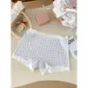 A274 # Calzoncillos tipo bóxer con estampado de nube y leche para mujer, Algodón puro Antibacteriano Cintura media Ropa interior para adolescentes 10A.