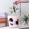 Bolso de Hombro Tejido de Paja, Bolso de Mano de Gran Capacidad Estilo Campestre, Patrón Personalizable, Diseño de Dachshund, Simple y Versátil