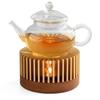 Procesamiento de Aleación de Aluminio Accesorios Calentador de Té Portavelas para Calentador de Té Caldera de Té Estufa de Té Base de Lámpara de Alcohol Fabricante de Origen