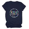 Comercio transfronterizo de Amazon: enseña a los niños a hablar, nueva camiseta de moda para mujer de manga corta al por mayor