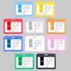 Portatarjetas de Trabajo Transparente de Doble Cara Tarjeta de Pecho Plástico PP Tarjeta de Trabajo de Exposición Tarjeta de Identificación Set de Cordón para Personal Tarjeta de Papel Personalización