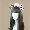 Diadema de sirvienta con orejas de perro estilo Lolita, diadema de chef, accesorio para el cabello dulce con orejas de perro estilo japonés, accesorio para actuación y fiesta
