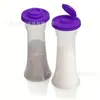Venta Caliente Transfronteriza de Amazon Botella Aspersora de 2 Piezas Botella de Plástico para Condimentos Aspersor de Polvo Botella para Especias Pimienta
