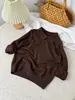 Suéter de Otoño e Invierno para Niños 2026 Infantil Clase A Transfronterizo Ropa de Punto Estilo Old Money Camiseta Base de Manga Larga para Bebé Niño