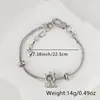Pulseira de Cobre Banhado Exquisita Simples Versátil Popular em Vendas Transfronteiriças Pulseira de Prata da Moda Personalizada Pulseira Feminina com Zircônia
