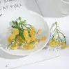 X Cadena de Flores de Aliento de Bebé de Goma Suave Artificial Flores Falsas Pasador DIY Corona Accesorios para Ropa Arreglo Floral de Boda Decoración de Fotografía Flores