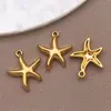 Venta Caliente Transfronteriza Acero Inoxidable Dorado Estrella de Mar Delfín Colgante Pequeño Colgante DIY Pulsera Collar Accesorios de Joyería