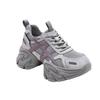 Zapatos Casuales de Moda para Mujer 2025 Otoño e Invierno Nuevos Tendencia Retro Plataforma Patchwork Aumentan Altura Malla Deportivos Zapatos de Papá para Mujer