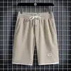 Pantalones Cortos Waffe para Hombre Sueltos Versátiles Casuales de Longitud Media Verano Finos Transpirables Modernos Pantalones Deportivos de Baloncesto