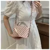 Bolsos Textura Simple Moda Elegante Ropa de Trabajo 2024 Nuevo Estilo Casual Bolso Bandolera Bolso Cruzado Pequeño Cuadrado para Mujeres