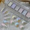 Novo pano espírito lama nail art sólido super flash nuvem brocado opala polarizado pó Maillard cor glitter pó decoração de unhas atacado