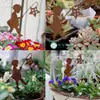 Arco de Ferro Estilo Vintage para Jardim, Inserções, Etiquetas e Placas Florais para Marcadores de Plantas, Decorações de Jardim e Enfeites para Vasos de Suculentas