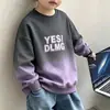 Sudadera de nuevo estilo para niños, de manga larga, fina, elegante, cuello redondo, capa base para niños de mediana y mayor edad, adecuada para primavera, otoño e invierno, con forro polar
