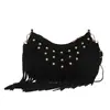 Moda Primavera 2026 Bolso Nuevo con Borlas Tachuelas de Moda Nicho Retro Alto Valor Simple Casual Bolso de Hombro