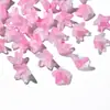 Cuentas de Flor Trompeta Estrella de Cinco Puntas de Vidrio Degradado, Cuentas de Flor de Cinco Pétalos con Agujero Central, Abalorios Sueltos para Horquillas, Pendientes, Pulseras Estilo Antiguo DIY