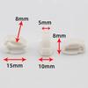 Hebilla para Zapatos de Goma Suave de PVC Hebilla para Zapatos de Cueva Hebilla para Zapatos Flor para Zapatos Hebilla Inferior Hebilla para Zapatos de Jardín Hebilla Transparente Hebilla I Base para Flor de Zapato
