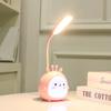 Novo bonito desenho animado animal luz noturna dormitório cabeceira aprendizagem leitura LED três mini escurecimento lâmpada de mesa