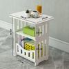 Mesa de Centro para Sala de Estar, Mesa Pequeña para Balcón, Mesa Lateral para Sofá, Mesita de Noche para Dormitorio, Mesa Redonda de Plástico, Estante de Almacenamiento, Estante de Almacenamiento Multicapa