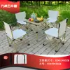 Atacado de fábrica conjunto de mesa e cadeira dobráveis para exterior camping piquenique mesa dobrável tipo rolo de ovo mesa portátil primeira geração de cabelo