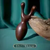 Pente de Massagem para Couro Cabeludo Madeira de Sândalo Verde Seda Dourada Grau A Pente para Meridianos da Cabeça Pente de Madeira Pente de Massagem Grande com Dentes Largos Espessado