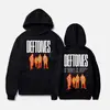 Moletom Preto da Turnê Norte-Americana do Deftones 2025 Moletom Estampado com Padrão do Álbum Blind Sound Europeu e Americano