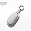 Fábrica de origen ideal L6 L7 L8 L9 cubierta de llave funda de llave de cuero genuino hebilla decoración de cubierta de llave de coche