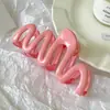 Presilha de Cabelo de Acrílico Tubarão de Verão Inspirada em Celebridades, Presilha de Garra Grande para Mulheres, Acessório de Cabelo para Coque Despojado, Presilha Essencial para Cabelos Grossos