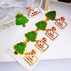 Pegatinas Bronceadoras para Muletas de Árbol de Navidad Nuevas Pegatinas de Regalo DIY Pegatinas para Envolver Regalos Pegatinas Adhesivas