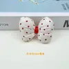 Almofada de Tecido com Bolinhas Vermelhas Ankora Preenchida com Algodão Nó de Laço Acessórios Semi-Acabados Joias DIY Decoração de Boneca