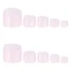 Uñas de los pies Transfronterizas, Piezas de Uñas de los Pies Estilo Francés, Piezas de Uñas de los Pies Blancas Sencillas Estilo Francés, Piezas de Uñas de los Pies Usables al por Mayor