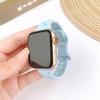 Adecuado para iWatch9 Apple Watch Applewatch8 Sport S7 Correa de silicona se con chip de color mariposa fina