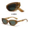 Gafas de sol plegables y polarizadas de alta definición con forma de ojo de gato, portátiles y personalizadas para conducir, con almohadilla nasal de aire famosa en Internet para mujer.