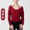 Estilo Relaxado Roupa de Yoga Manga Longa Outono Fina Pilates Blusa Esportiva Top Camiseta Roupa Externa Solta Roupa Fitness