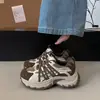 Nuevas zapatillas de plataforma gruesa funcionales para aumentar la altura, con cordones, estilo "dad shoes", versátiles para el verano, con bloques de color, transpirables, para deportes y actividades al aire libre, 2026